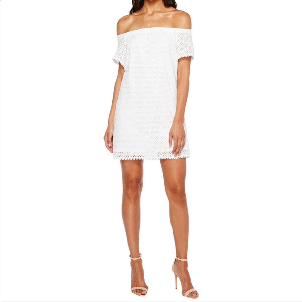 Michael Stars OTS white eyelet mini dress, small